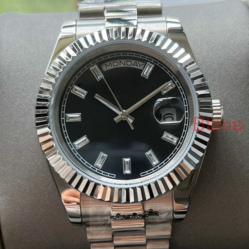 41mm Top Luxury Mens Watch Designer Relógios de Alta Qualidade Moda Cerâmica Bezel 2813 Movimento Automático Novo SS Mecânico para Homens Relógios de Pulso AAA Relógio Data Ouro