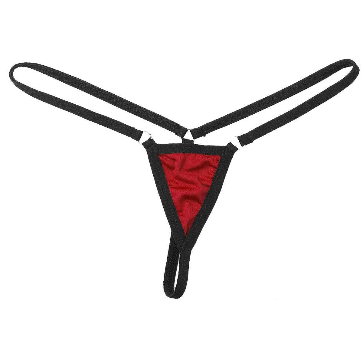 Diğer Külot Msemis Kadınları İç Çamaşır Erotik Mikro Mini İç çamaşırı Süper Düşük Yüksek Yüzey T-Back G-String Thong Bikini Kılavuzları Seksi Sıcak Underpant YQ240130