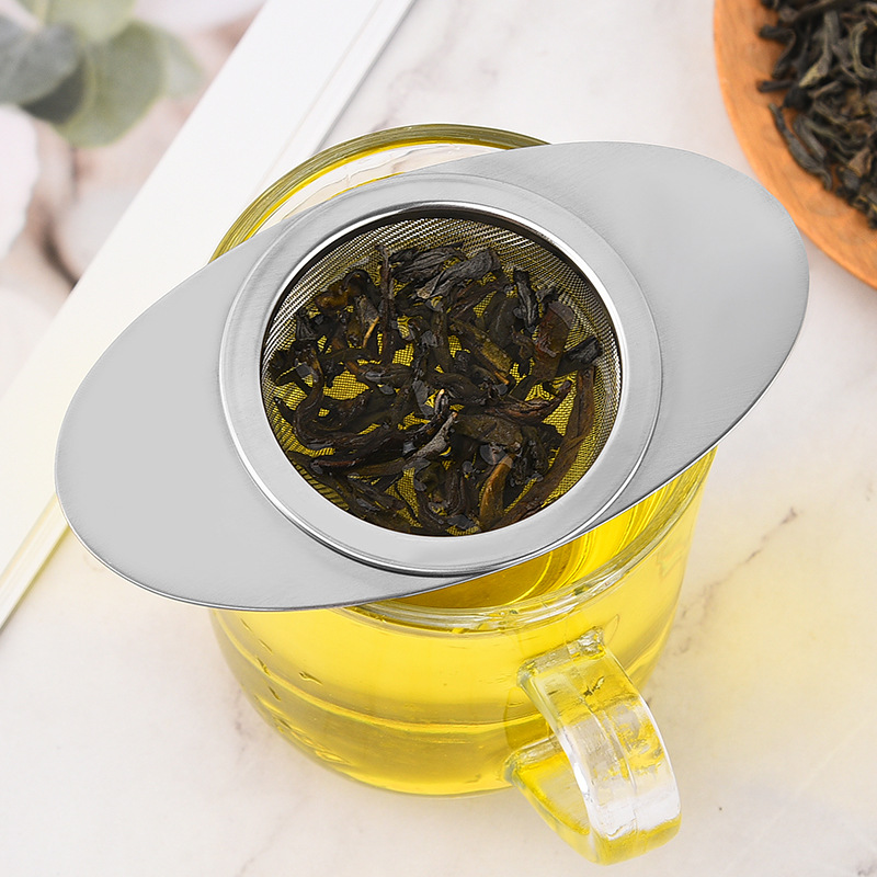 Infusor de té de malla de acero inoxidable, colador de taza de Metal, filtro de hojas sueltas con mango, tetera de cocina, infusor, herramientas de té Q944