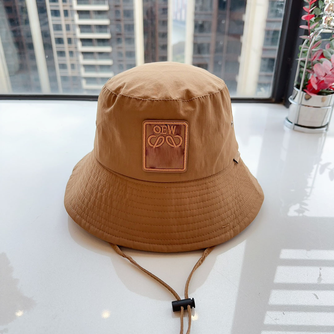 Women's New Designer Bucket Hat Hundred Letter Embroidered Solid Colorful Men's High Quality Drawstring Inner Breathable Mesh Wide Brim Hats Bucket Checkered