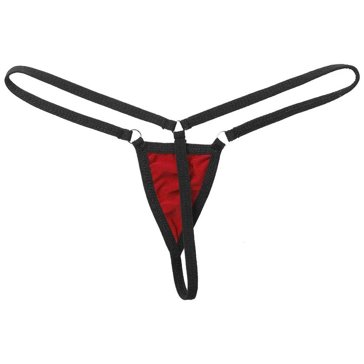 Diğer Külot Msemis Kadınları İç Çamaşır Erotik Mikro Mini İç çamaşırı Süper Düşük Yüksek Yüzey T-Back G-String Thong Bikini Kılavuzları Seksi Sıcak Underpant YQ240130