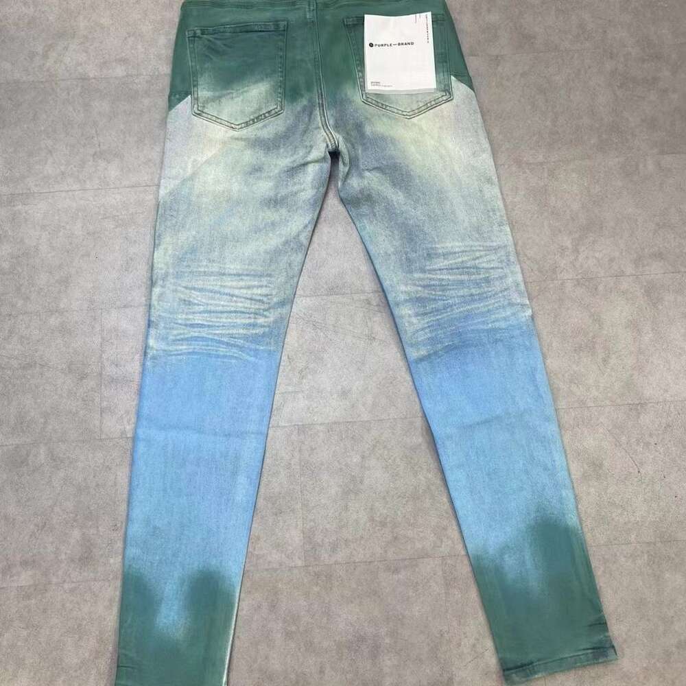 Lila Jeans t jnco Jeans y2k Jeans für Herren Ksubi Jeans True Jeans Modemarke Kontrastfarbe Schwerindustrie Waschwasserelastische Modehosen für den Außenhandel