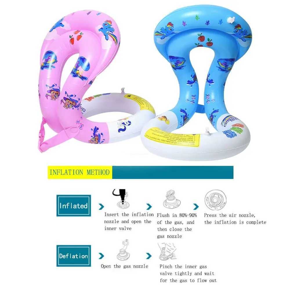 Andere Pools SpasHG Aufblasbare Schnellaufblas-Gummiring-Drift-Sicherheitsschnalle-Schwimmweste Dual-Airbags-Schwimmjacke für Kinder Erwachsene YQ240129