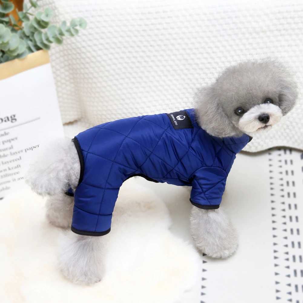 Hundebekleidung, Hundeoverall, Winter-Hundekleidung, vier Beine, warme Welpen-Haustierkleidung, Chihuahua-Teddybär, Haustier-Hundekatzen-Manteljacke für kleine mittelgroße Hunde