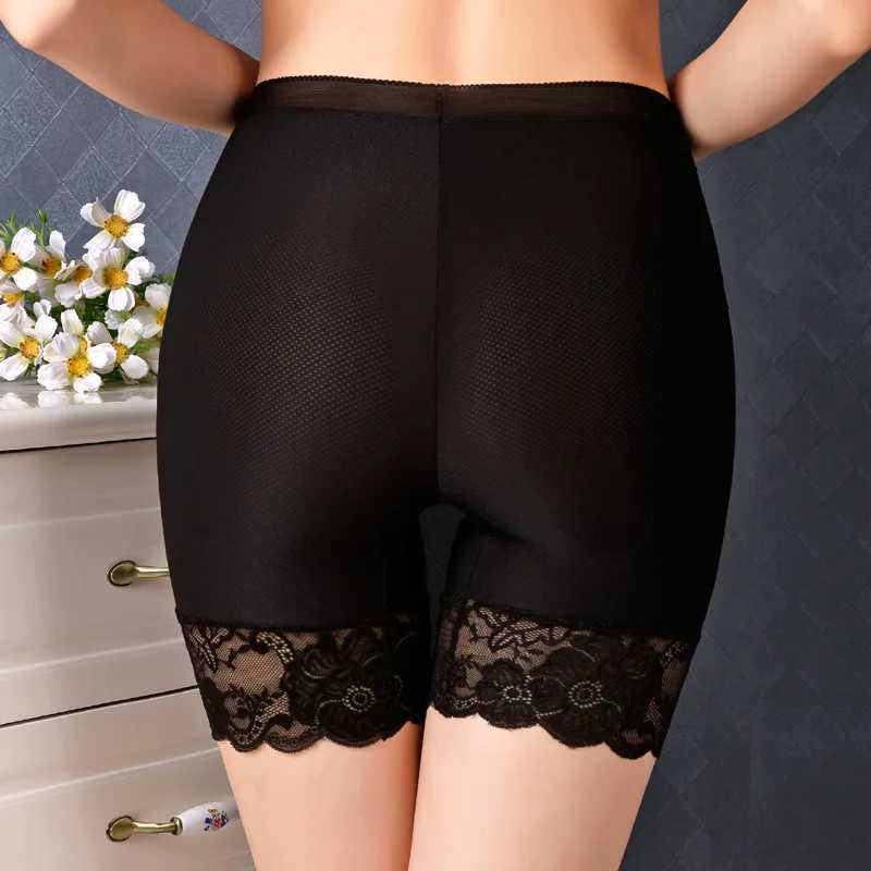 Leggings da donna Nuove mutandine femminili Pizzo senza cuciture Corto di sicurezza sotto la gonna Slip boxer traspiranti in seta ghiacciata Pantaloncini da ciclismo YQ240130