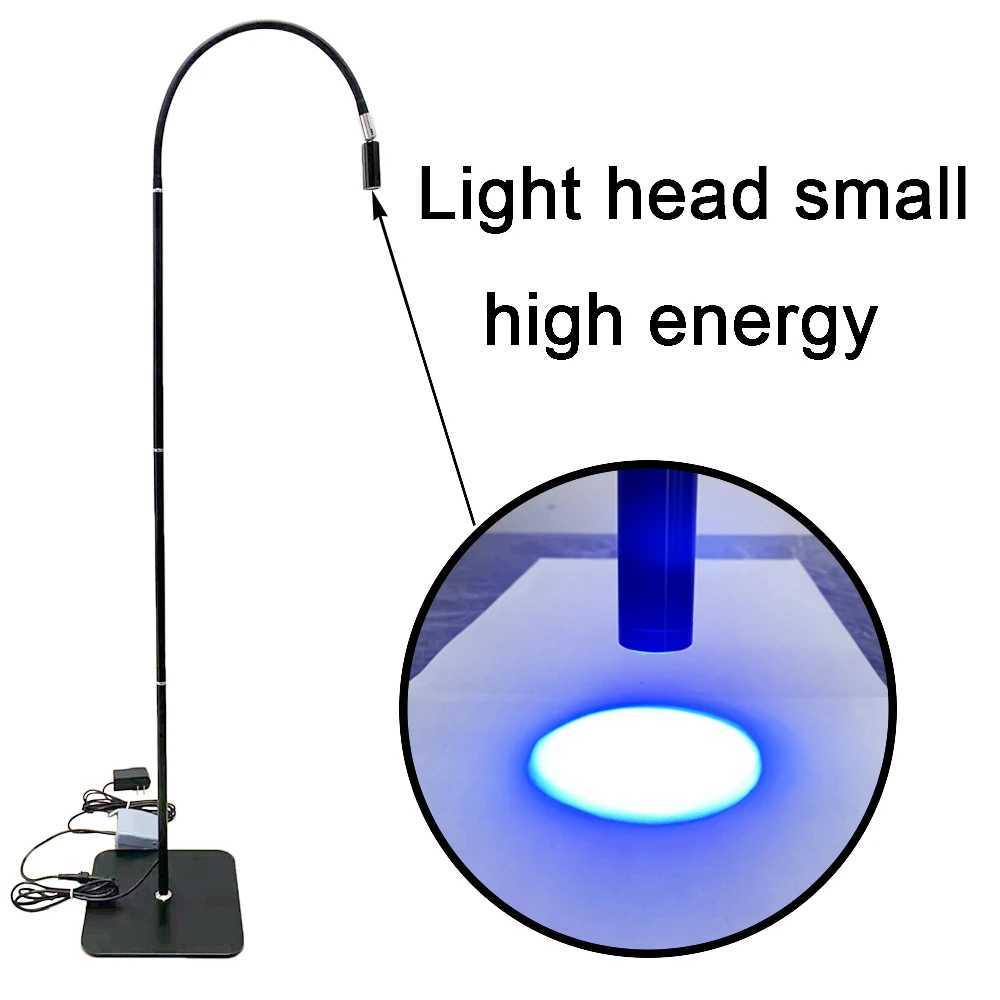 Golvlampor Ultraviolet LED Pedal Switch Lamp för ögonfransar ympning av UV -härdning False Eyelash ympning Limning Curing Foot Switch Floor Lamp YQ240130