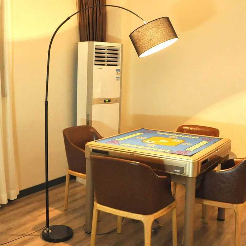 Floor Lamps Modern LED Floor Lamp Height Adjustable Home Decor Floor Light Living Room Bedroom Study Marble Base Standing Light Black White YQ240130