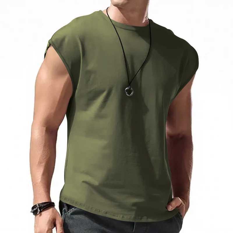 Débardeurs pour hommes 2023 Station indépendante transfrontalière vêtements pour hommes nouveau T-shirt sans manches hommes été loisirs sports coupe ample hommes court SL YQ240131