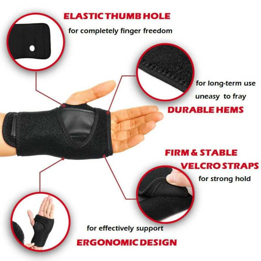 Wrist Support Wrist Splint for Carpal-Tunnel Syndrome Adjustable Hand Compression Wrist Brace Pain Relief for Arthritis Tendonitis Sprains YQ240131