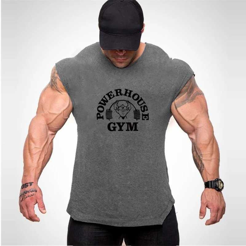 Regatas masculinas 2023 verão mais nova marca masculina curvada bainha algodão sem mangas camisa ginásio stringers colete musculação roupas fitness homem tanques tops YQ240131