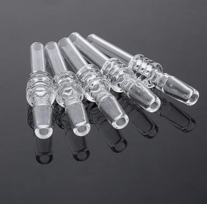 Fabrication d'accessoires pour fumeurs 100% véritable pointe d'ongle en quartz supérieure sans dôme pour fumer un kit de collecte de nectar Dab rigs bongs en verre