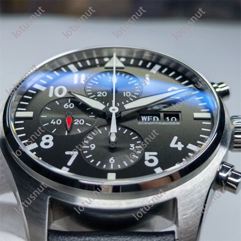 Armbandsur Designer Watches High Quality Mens Watch IC Design 7750 Movement Anti yrsel Blå beläggning Rätt vinkel Vrid Polering Lyx