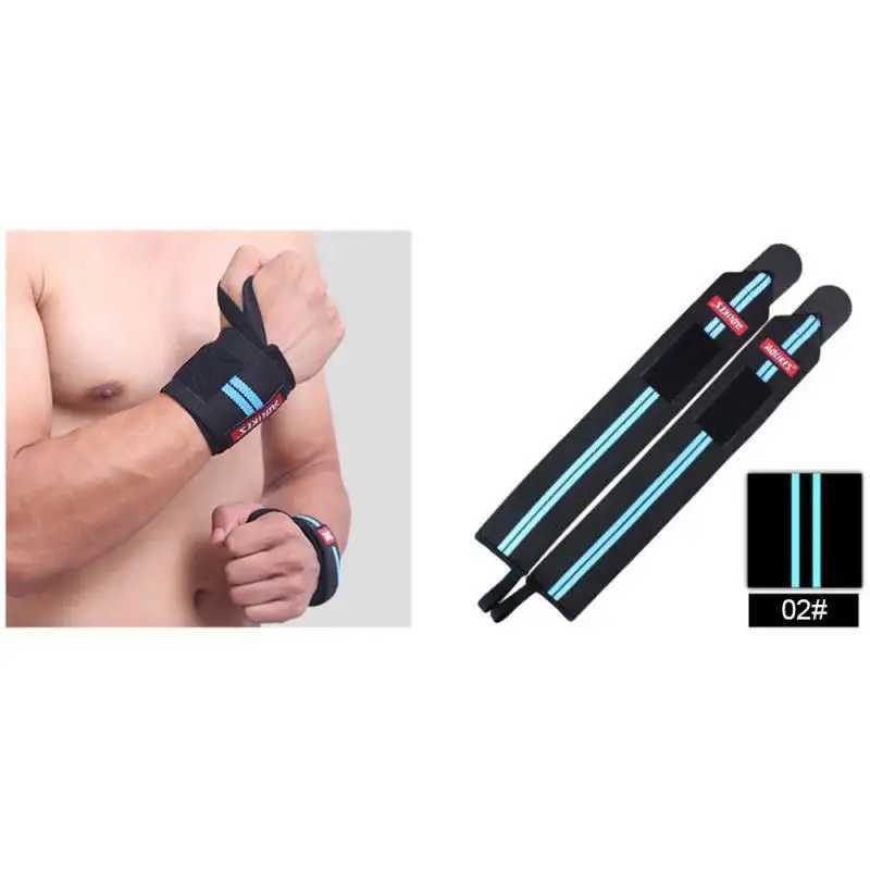 Supporto il polso 1 Pz Supporto il polso Palestra Sollevamento pesi Allenamento Guanti sollevamento pesi Bar Grip Cinghie con bilanciere Avvolge Protezione le mani 9 YQ240131