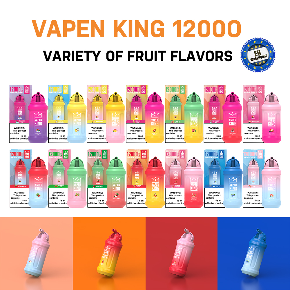 Eu Germany warehouse stock Puff 12000 12k VAPEN King 12000 puff Disposable Vapes E Cigarette 23ml Vaporizer Recharge Mesh Coil Puff 15k 12K Vape Pen