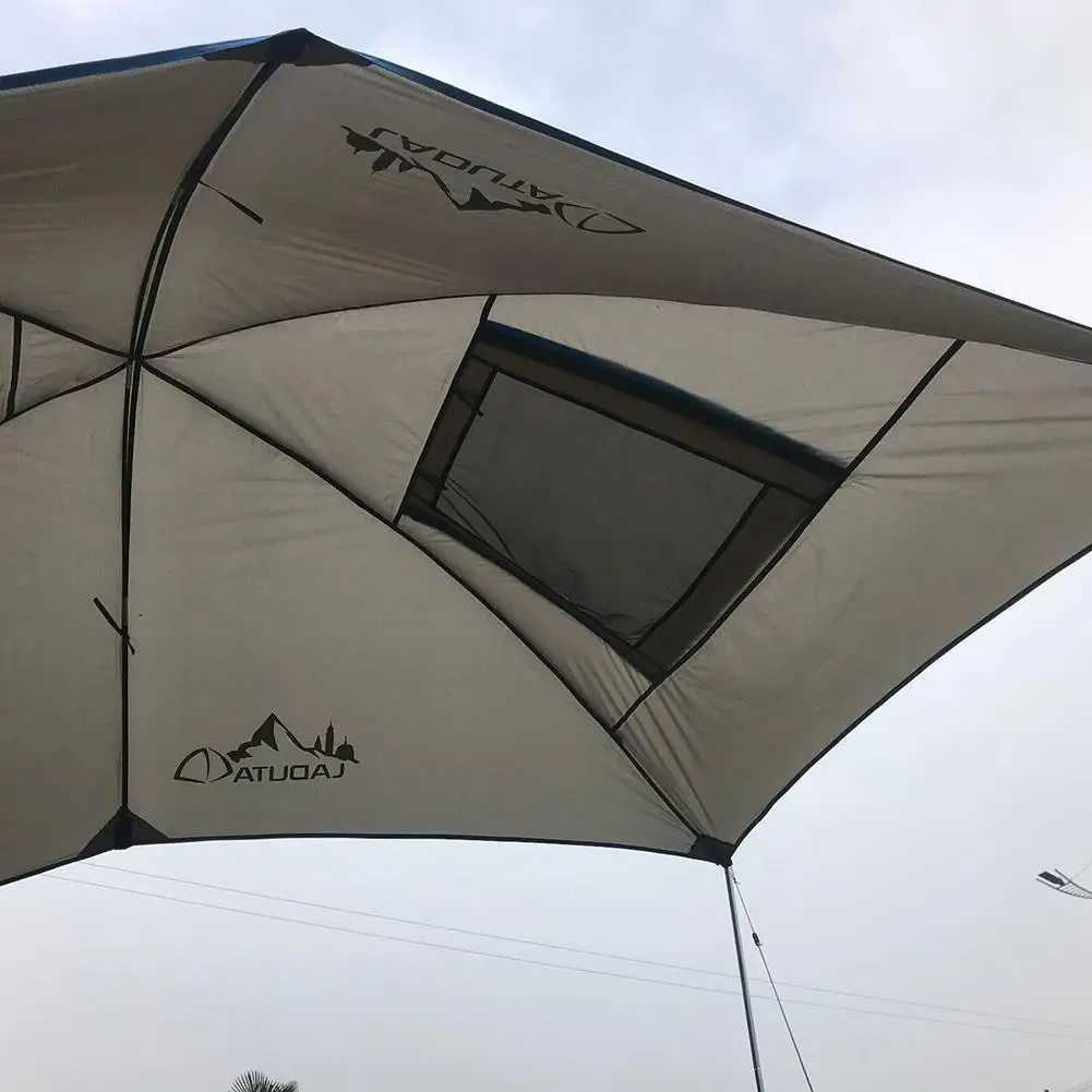 Shade Rooftop Awning Waterproof Tourist Tent Car Rear Extension Sunshade Tent Anti-UV Camping Tent for SUV MPV Beach Umbrella YQ240131