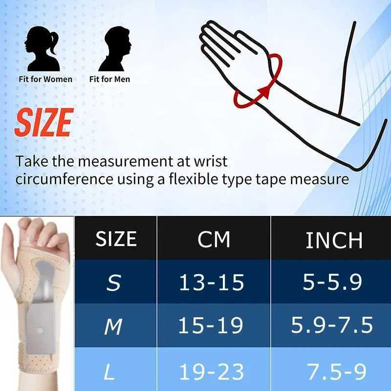 Поддержка запястья Регулируемая скоба для поддержки запястья для туннеля запястья Защита правого и левого запястья с шинами Защитный браслет для рук Браслет для облегчения боли Спорт YQ240131