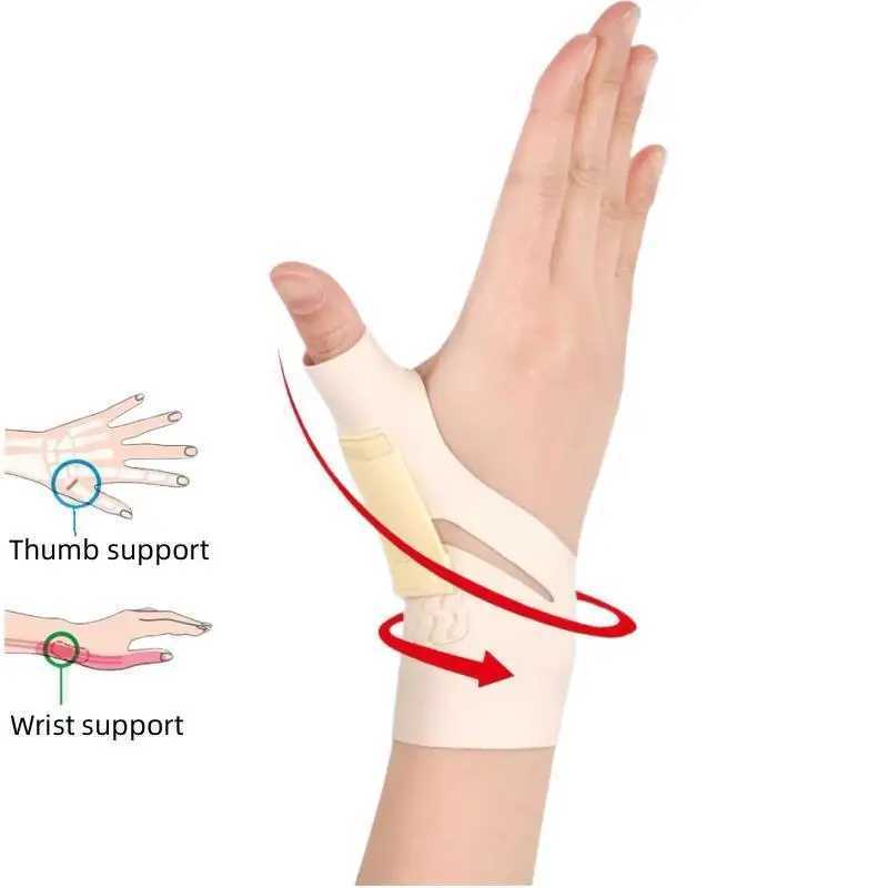 Suporte de pulso para pulso, suporte para polegar, cinta macia, elástica, protetor de manga de compressão, polegar, tala spica, pulseira leve, academia, esportes, YQ240131