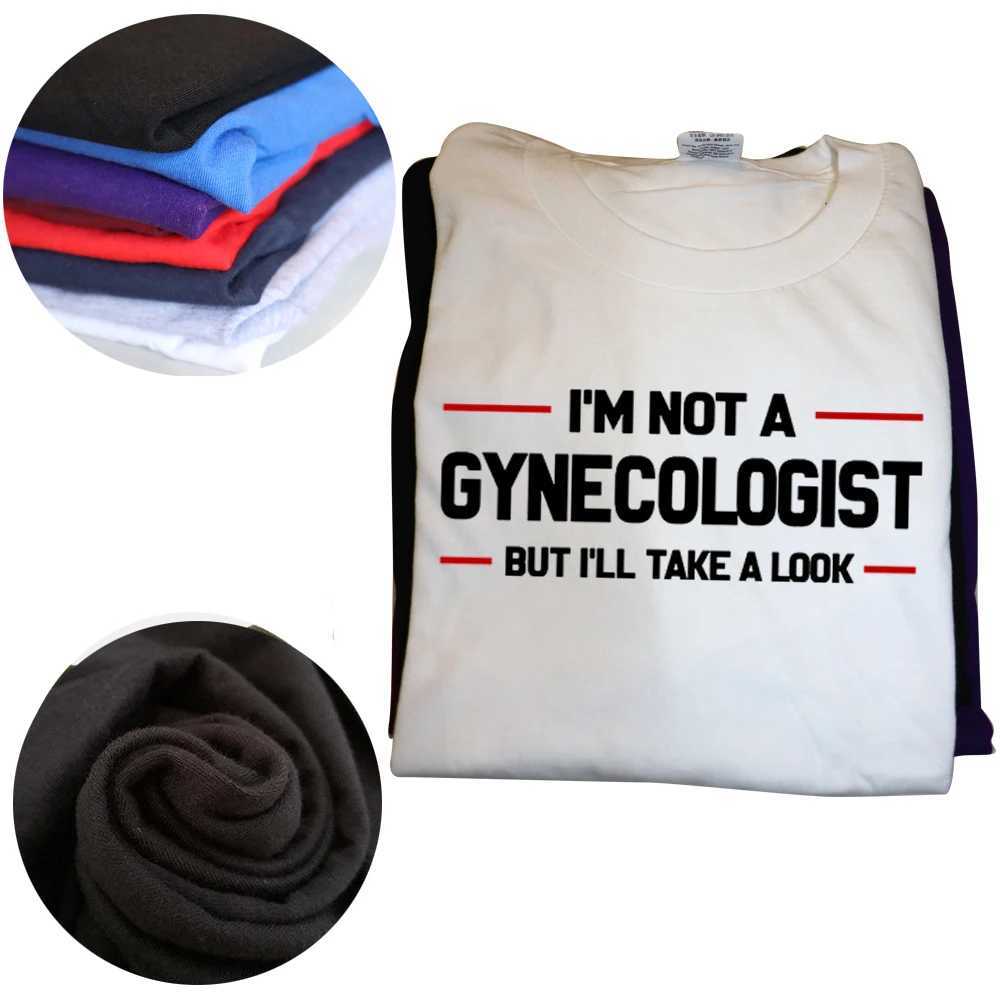 Herr t-shirts Jag är inte en gynekolog men jag ser roliga doktor t skjortor grafiska streetwear kortärmad äktenskap t-shirt