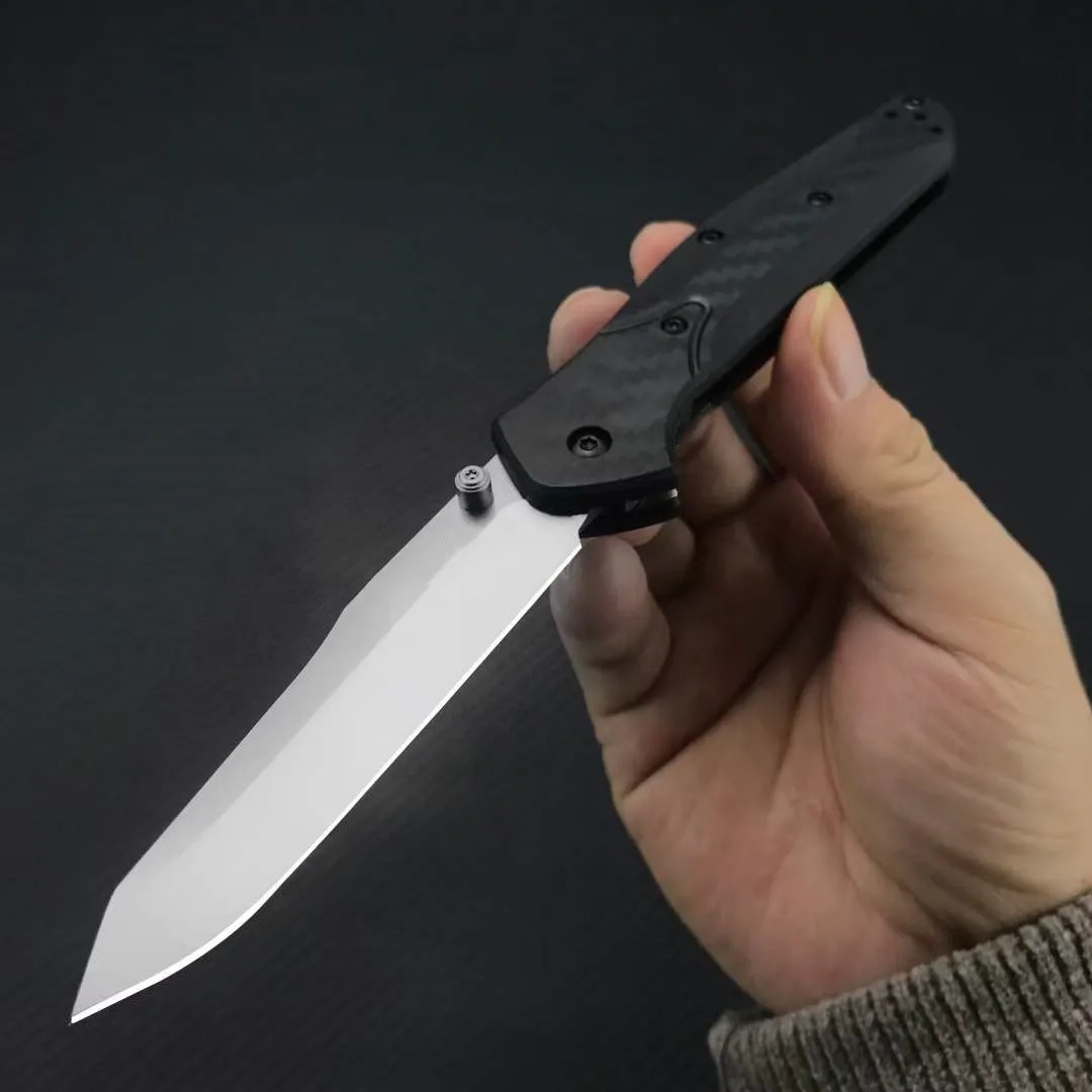 Coltello pieghevole BM 940-1 Osborne in fibra di carbonio 3.4 / S35V Lama liscia Manici in fibra di nylon nero Wave Coltelli tattici da esterno facili da trasportare Coltelli da sopravvivenza da caccia