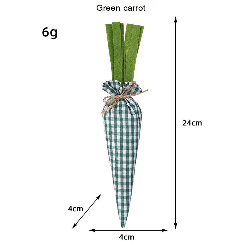 Wielkanocne fantazyjne marchewki do dekoracji zabawki dla tkaniny lalki wisząca dekoracja tkaniny marchewkowa ozdoba dekoracyjna L004