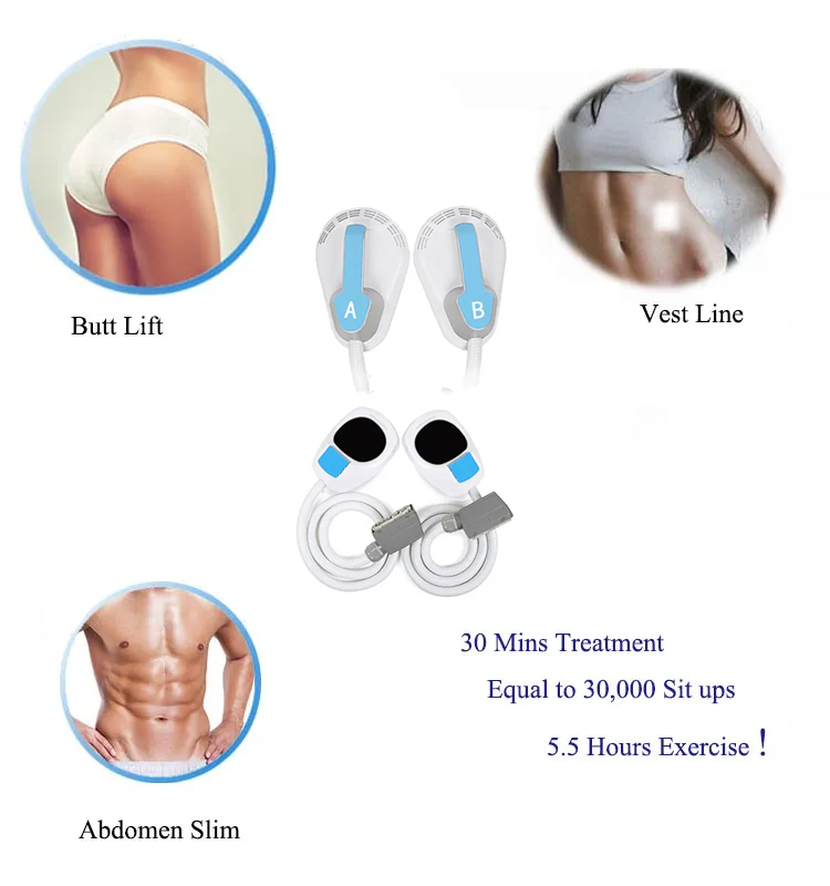 Professional Multi-Functional HIEMT Muscle Building Body Shaping Facial Electrostimulation Face RF Face Lifting Machine PEFACE Sculpt Face Pads Massager Device