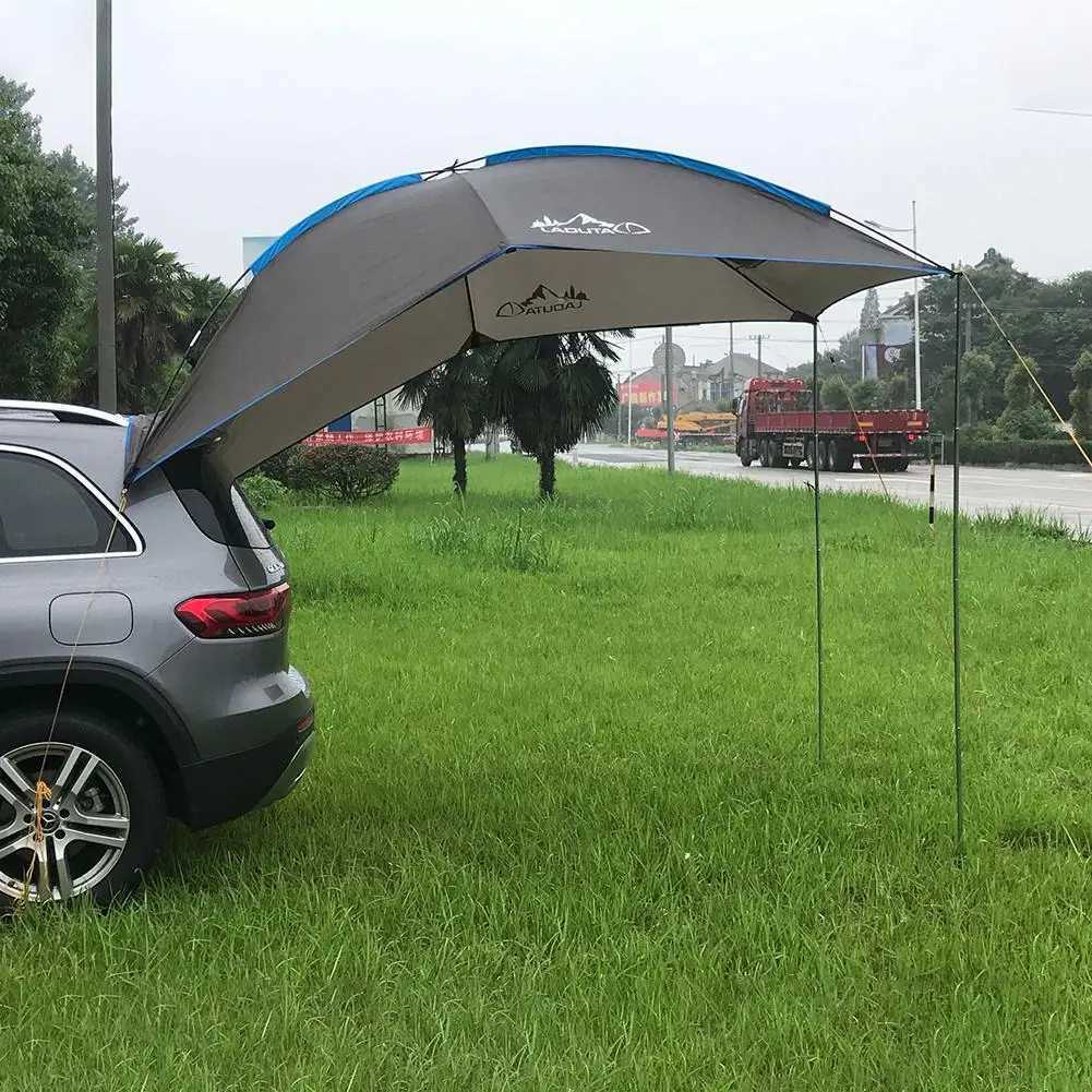 Shade Rooftop Awning Waterproof Tourist Tent Car Rear Extension Sunshade Tent Anti-UV Camping Tent for SUV MPV Beach Umbrella YQ240131