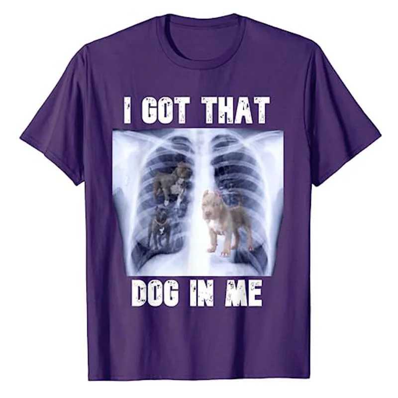 T-shirts pour hommes J'ai ce chien en moi Xray Meme T-shirt Funny Dog Lover Graphic Tee Tops Famille Vêtements assortis Amis Cadeau Tenue à manches courtes