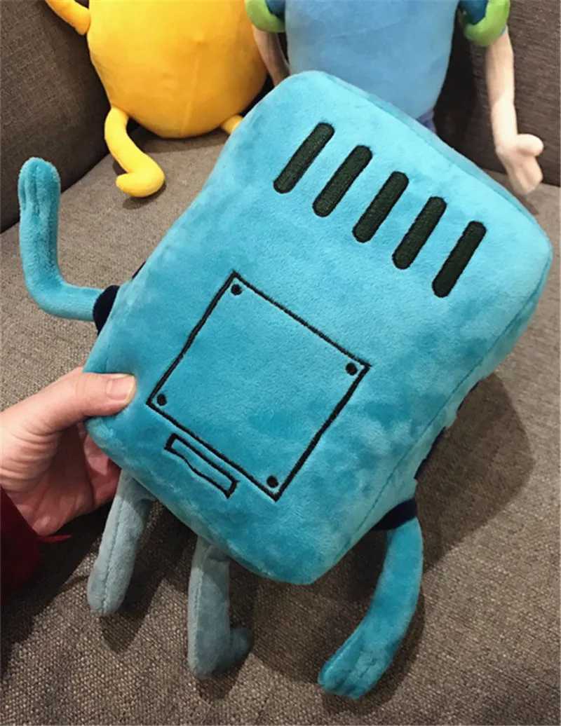 28-42cm Finn Jake BMO Soft Stuffed Animal Dolls Creative Adventure Time Plush Toys Cartoon Stuffed Dolls Kids Gifts Y240801