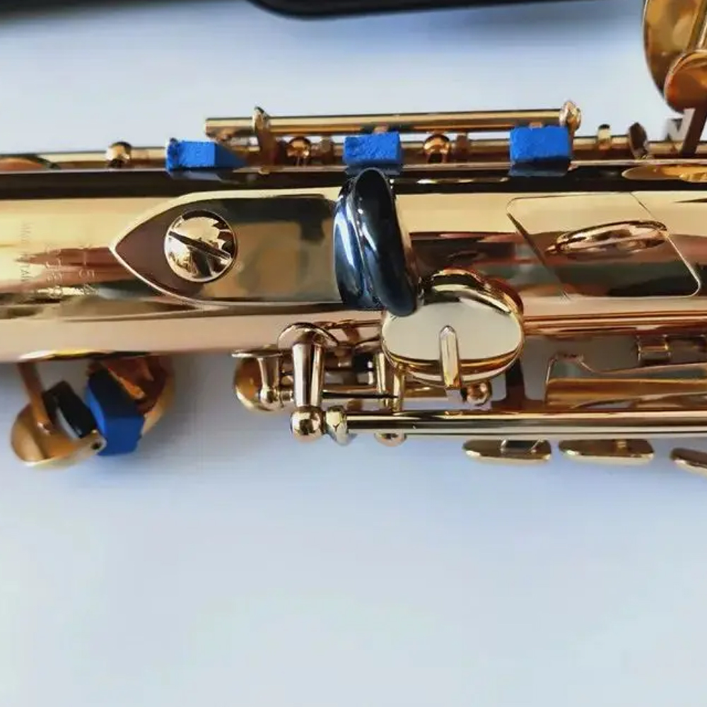 Soprano Straight JPS-547 GL BB Tune Tube Saxophone Brass Gold Lacquer Brand Quality Students Musical Instruments Sax with Case