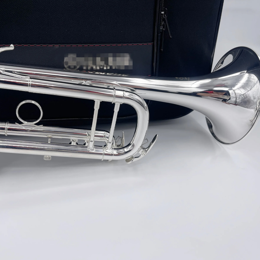 New YTR-9335 Bb Silver Plated Brass Trumpet Musical Instrument Professional Performance with case