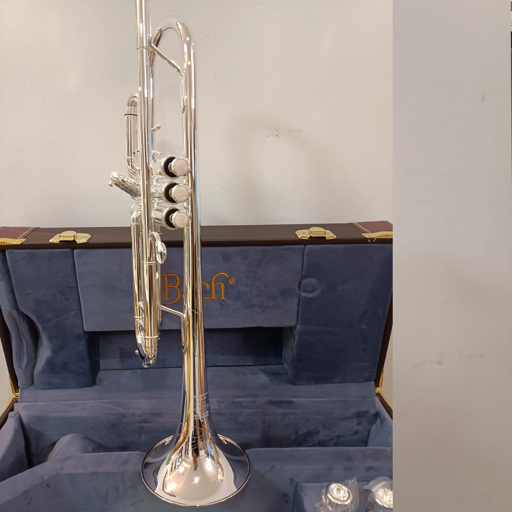 High quality Trumpet Model 37 Silver Plated Bb LT180S-37 Brass Musical Instrument Trumpet with Mouthpiece