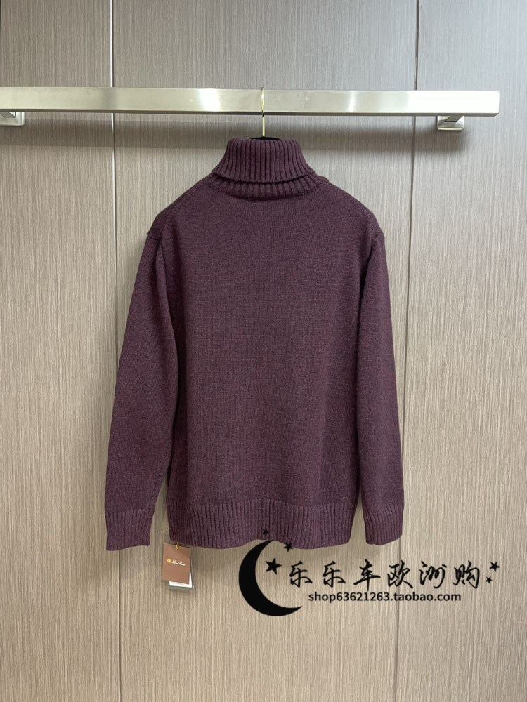 Men Sweater Autumn and Winter loro piano High-necked Cashmere Pullover Knitted Bottoming Sweaters