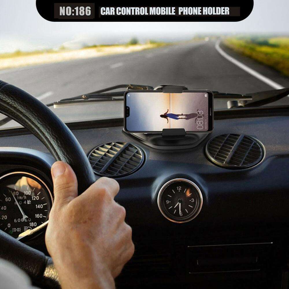 Nouveau Nouveau support universel pour tableau de bord support de téléphone pince support GPS réglable pour téléphones accessoires d'intérieur de voiture