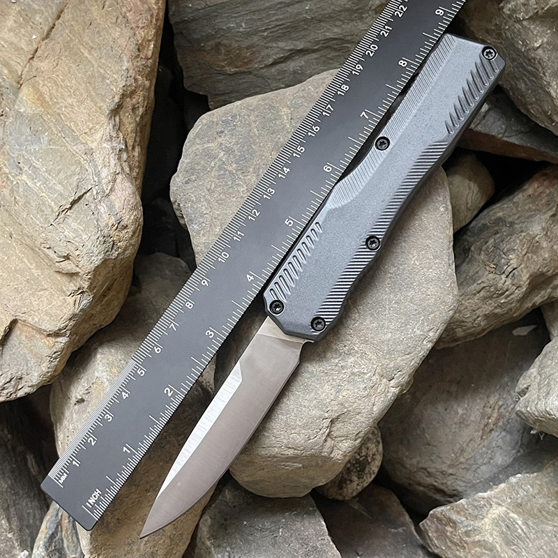 9000 Livewire AU/TO Pocket Knife D2 Full / Serrated Blad Blade Aluminum Handle Reversible Clip Tactical Hunting EDC TOOL