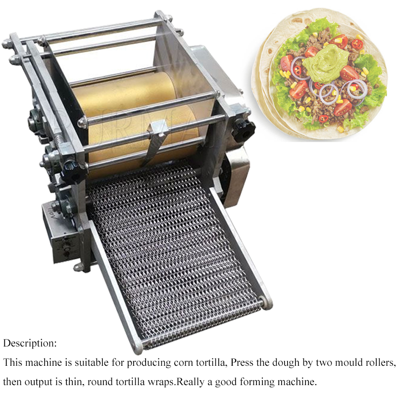 Small Circular Corn Cake Forming Machine Fully Automatic Mexican Tortilla Making Machine