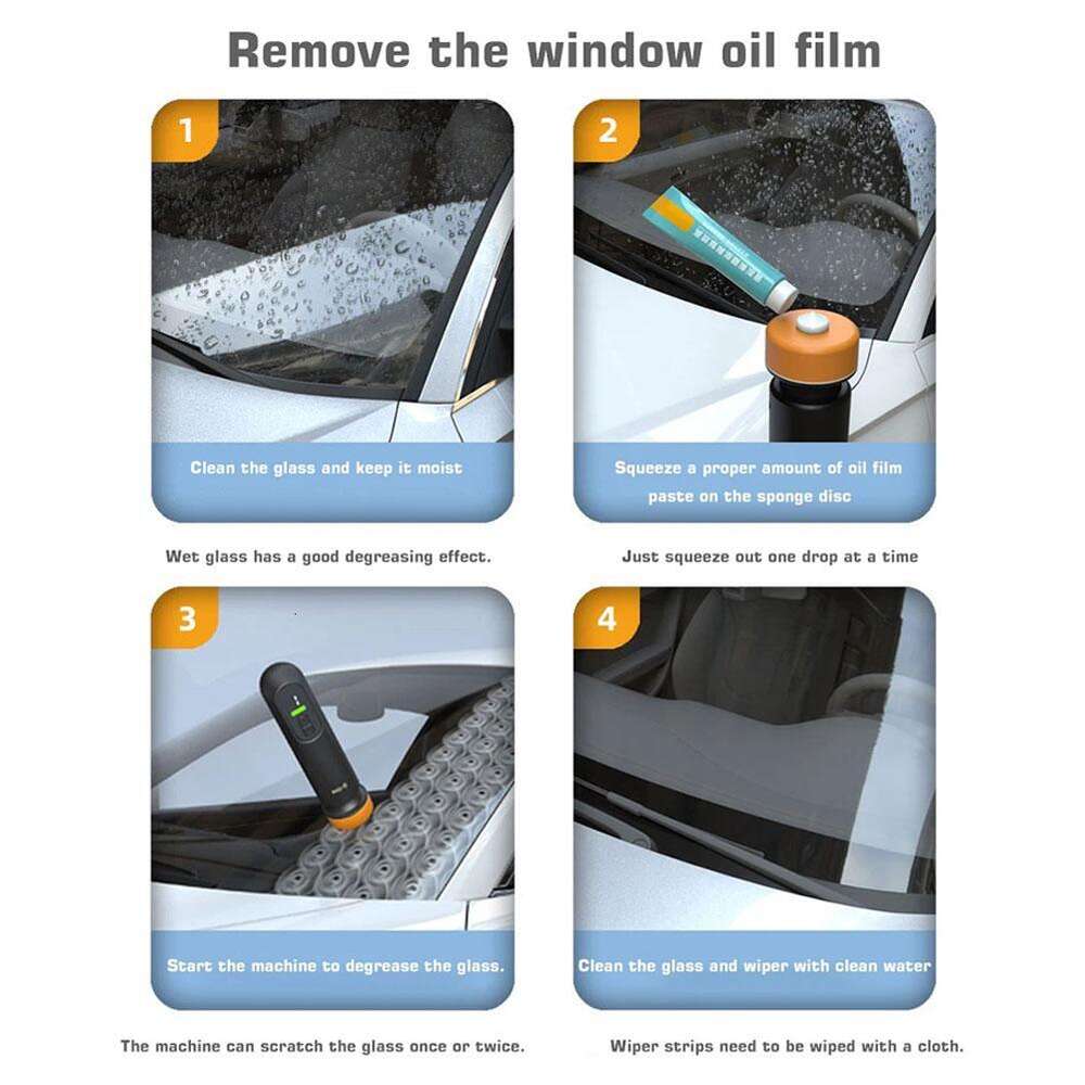 Novo Novo novo cera display led depilação polimento lixar hine pára-brisas filme de óleo vidro remover arranhões reparação manutenção do carro