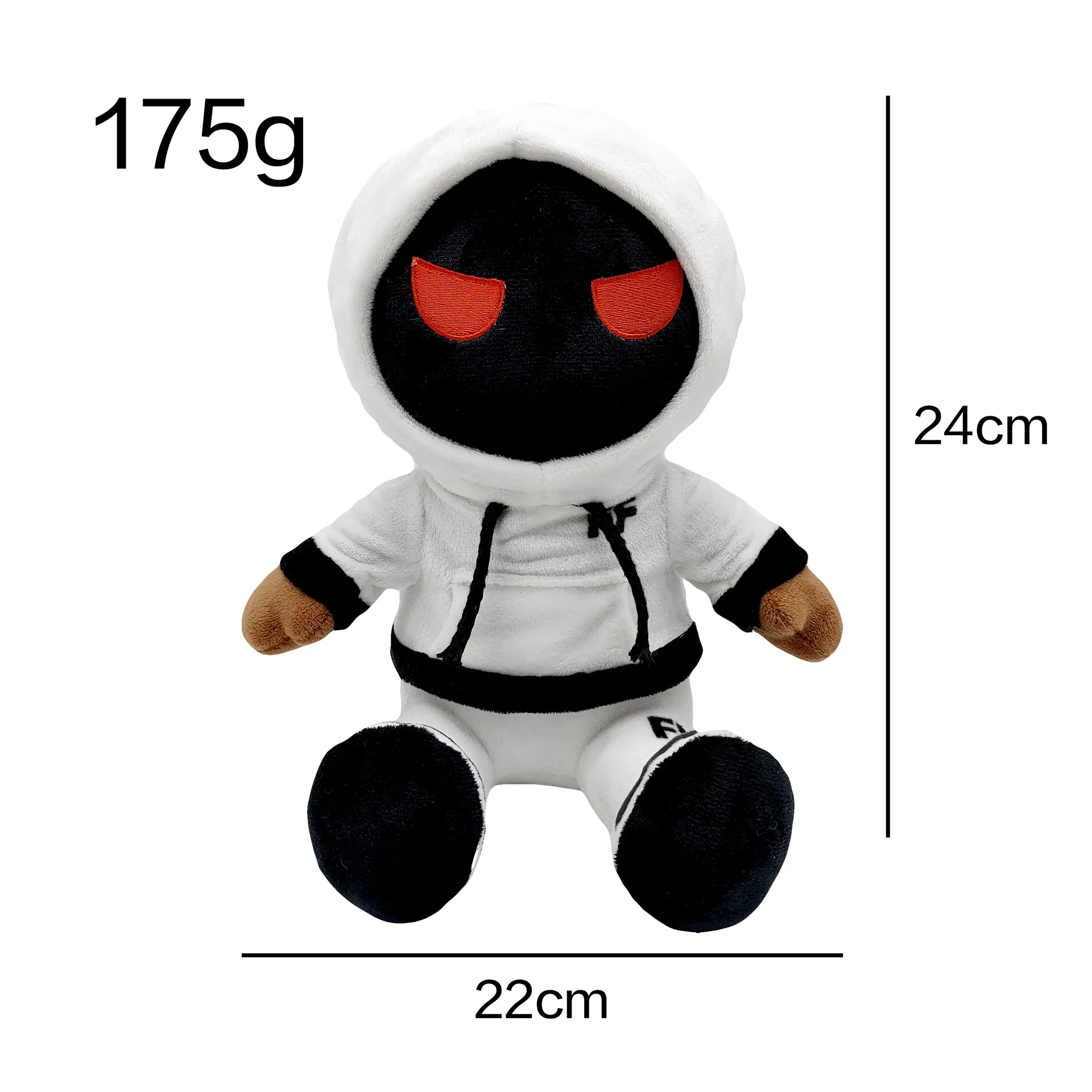 2024 YORTOOB Foltyn Family Plush Toy Black-faced Mystery Man in a Hoodie Gift or Home Decorations