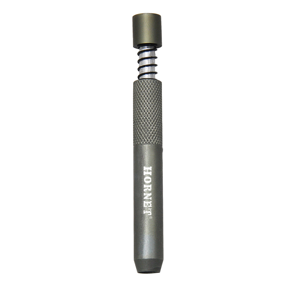 HORNET Portable Métal Un Frappeur Chauve-Souris Tuyau À Ressort 78MM En Aluminium Snuff Snorter Tube Herbe Cigarette Pirogue Tuyaux Accessoires Pour Fumer