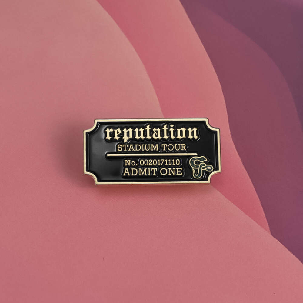 Kreatywny Taylor Swift Music Album Reputacja Reputacja Bilet Concert Bilet Badge Festiwal Muzyka