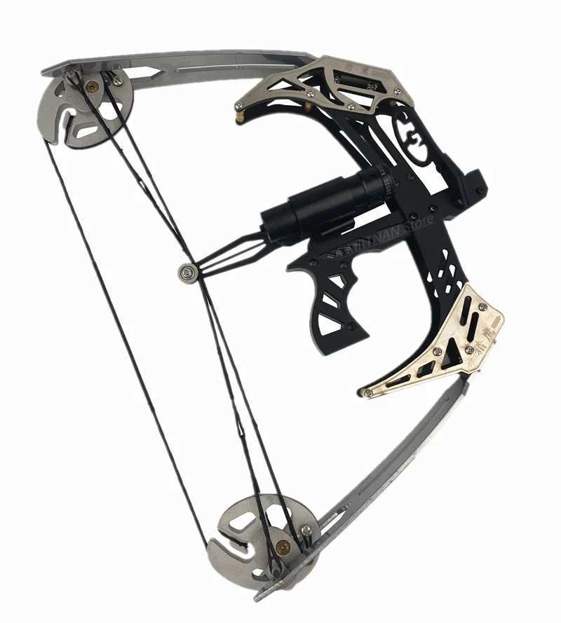 Boog Pijl Hot Selling 30lb Krachtige Boogschieten Mini Compound Boog Rode Laser Outdoor Jacht Pijl en Boog Schieten Recurve Boog YQ240301