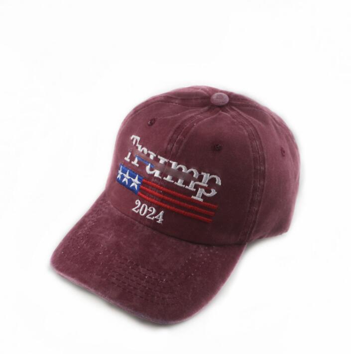 10 färger Trump Hats 2024 Biden Summer Net Peak Cap USA Presidentval Baseball Caps Washed Cotton Sun Hat DB652