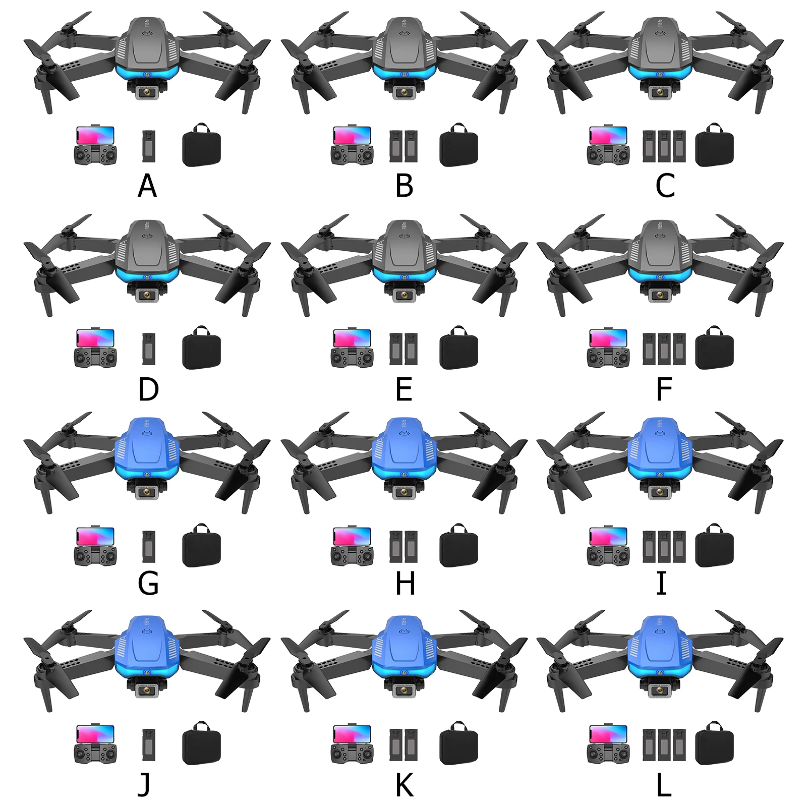 Drony LS/RC F185 Pro RC Dron 4K HD Camera WiFi FPV Wysokość Hold quadcopter One Key Key Start Regulacja Gestu Gestu RC Dron