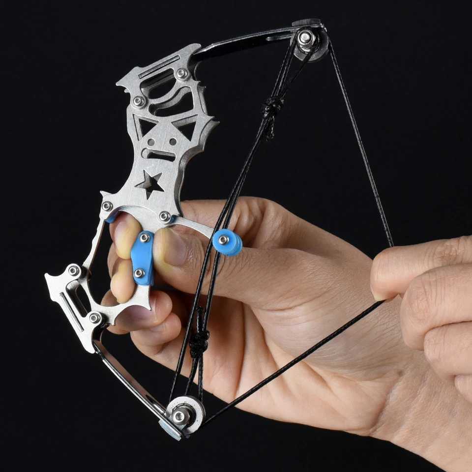 Bow Arrow Outdoor Indoor Mini Composite Bow and Arrow Left-handed Shooting Universal Target Paper Arrow Novice Interactive Package YQ240301