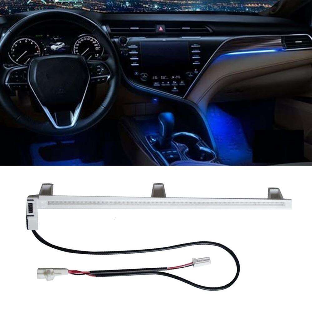 Novo Novo novo led luzes decorativas interiores do carro console ambiental central luz azul adequado para toyota camry 2018, 2019, 2020 k9n6