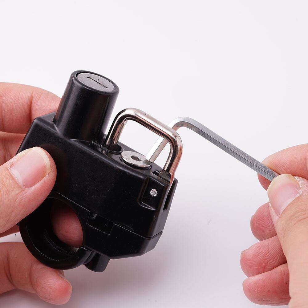 New New New Universal Motorcycle Helmet Lock Durable Waterproof Portable Anti-Theft For 20-28Mm Handlebar Tubing Cycling Equipment Security