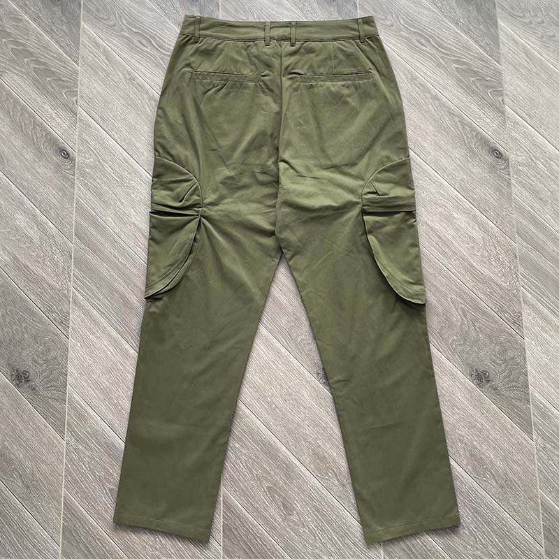 Vintage ordu yeşil pantolon jogger erkek kadın yüksek kaliteli gevşek hip-hop giyim kargo tulum pantolon