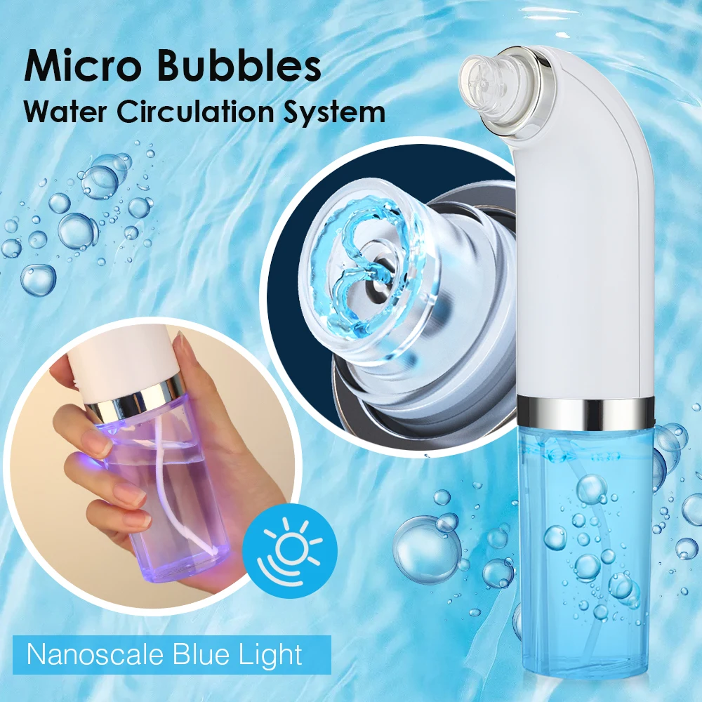 Scrubbors Naso Acqua Cleaner Blackhead Headhead Pore Acne Pimple Rimozione Faccia T zona aspirazione aspirante olio di piroscafo del diamante sporco sporco