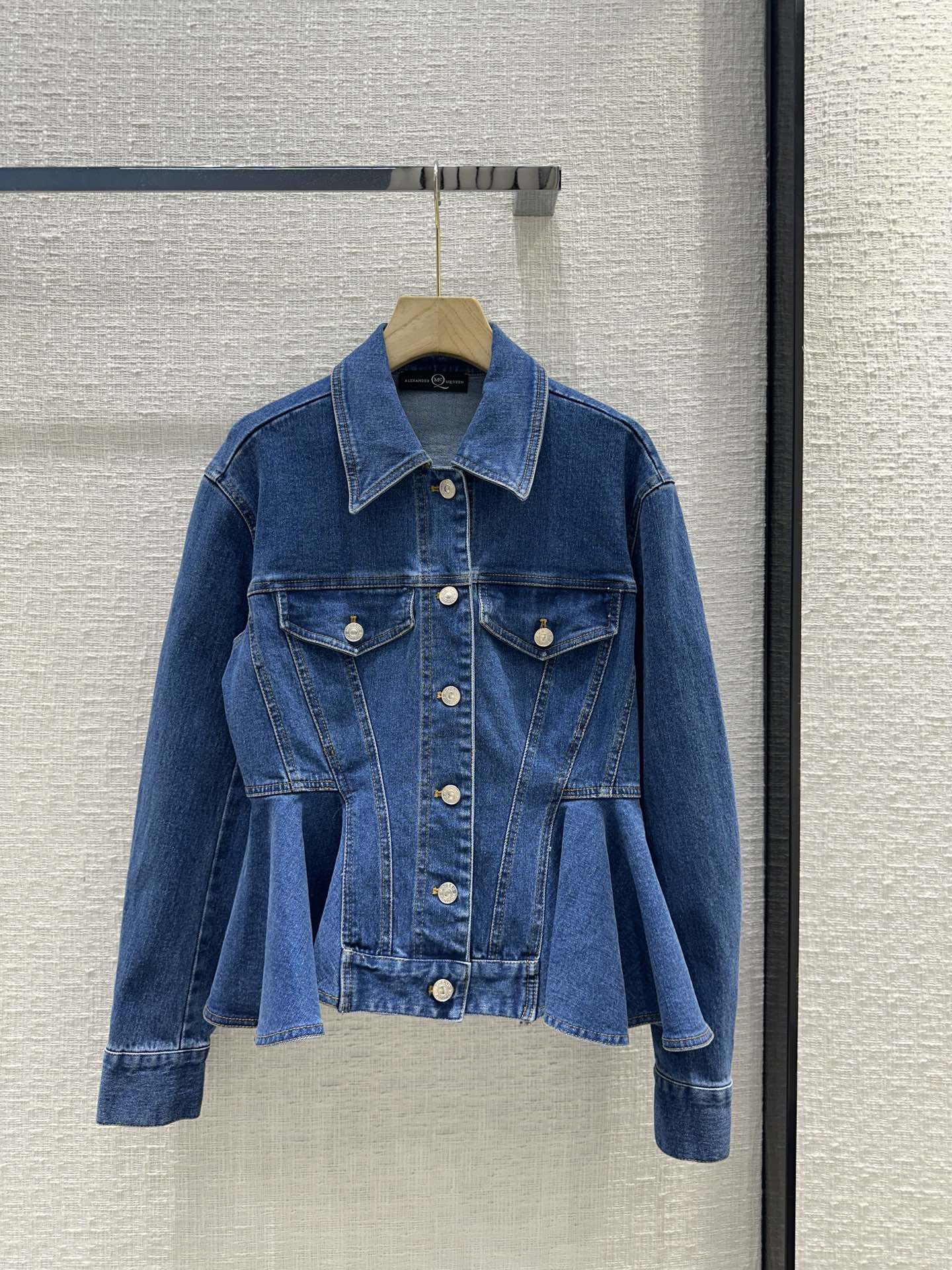 2024 frühling Denim Damen Jacken Einreiher Lange Ärmel Casual Frau Mäntel SS002