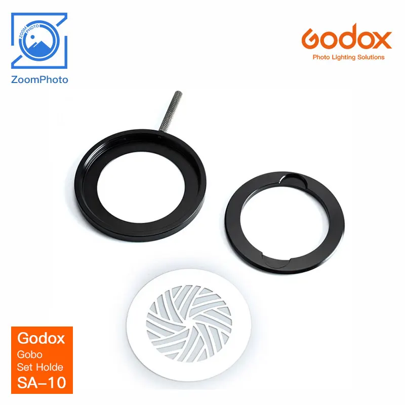 Braketler Godox Gobo Set Tutucu SA10 SA10 Aksesuar Godox S30 LED LAMP SAP1 Projeksiyon Ekine Uyuyor