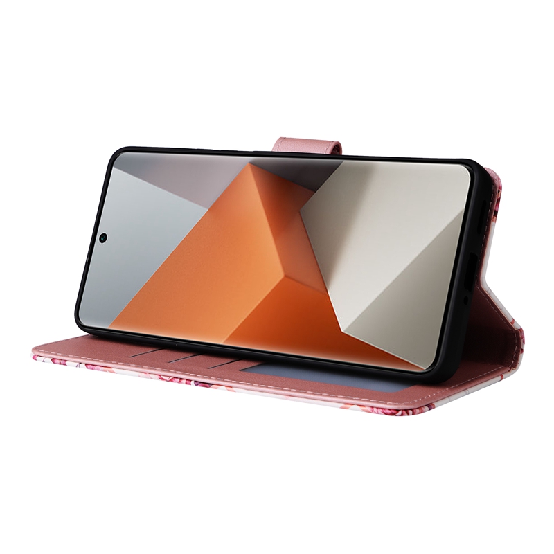 Étuis portefeuille en cuir PU pour Xiaomi Redmi Note 13 Pro Plus Note13 4G 5G 12 Note 11 11s Bling marbre géométrie placage chromé métallique carte rabat porte-pochette sangle